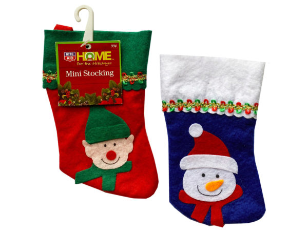 Christmas Mini Stockings Classic Theme