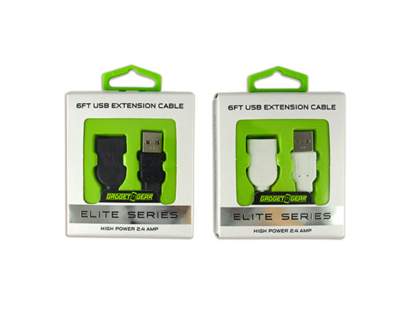 Gadget Gear Elite Series 6 Foot USB Extension Cord