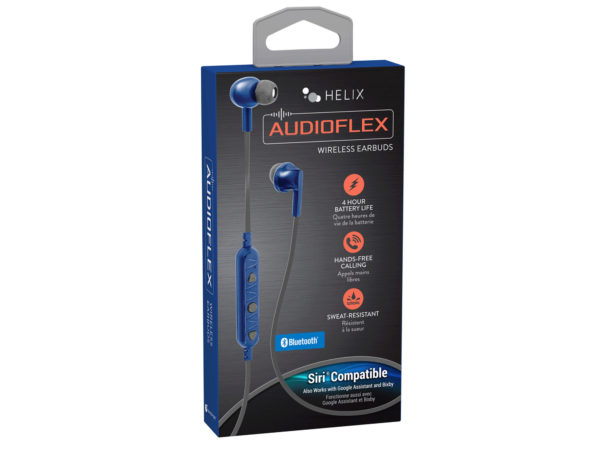 Remixd AudioFlex Sweat Reistant Bluetooth Earbuds in Blue