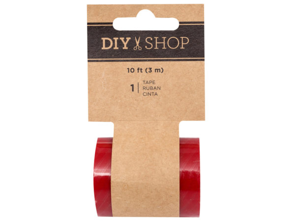 DIY Shop Red Stripe Transparent Tape