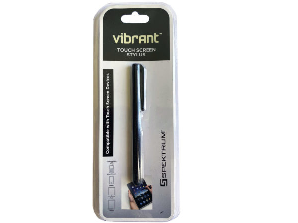 Vibrant Black Touch Screen Stylus & Pen