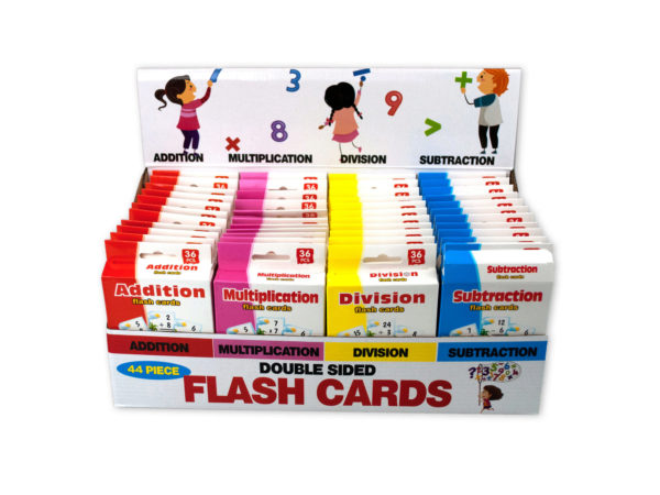 Jumbo Double Sided Flash Cards Countertop Display