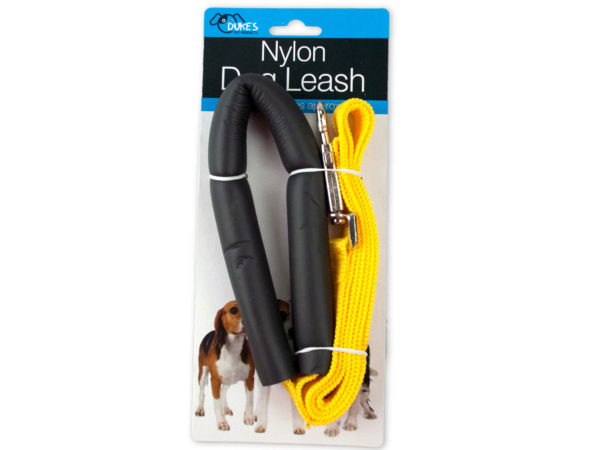 Nylon Dog Leash with Foam HANDLE Cover