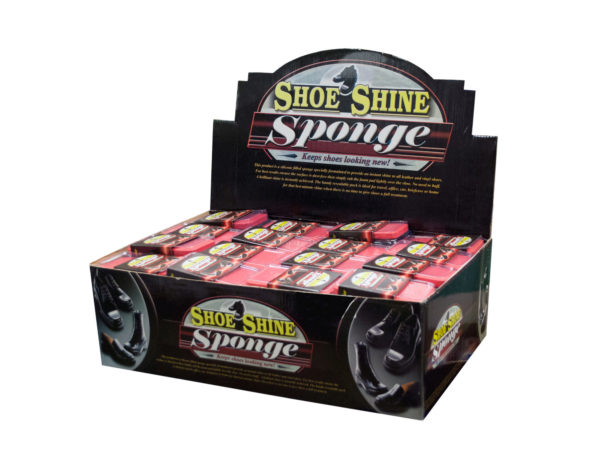 Shoe Shine Sponge Counter Top Display