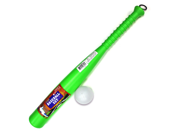 Plastic Baseball Bat and Ball Set