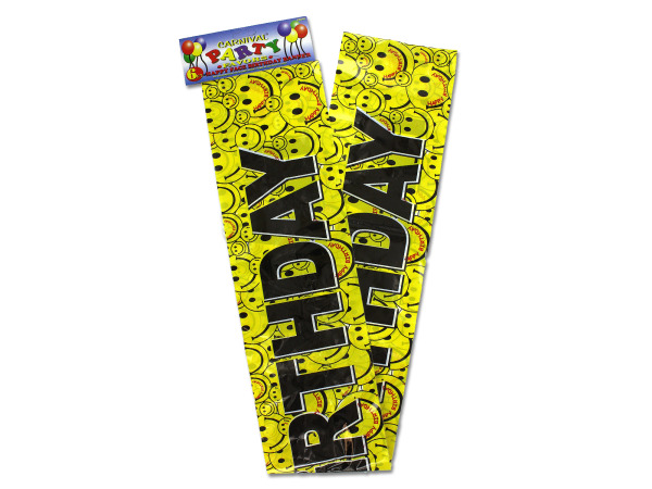 Happy Face Birthday Banner