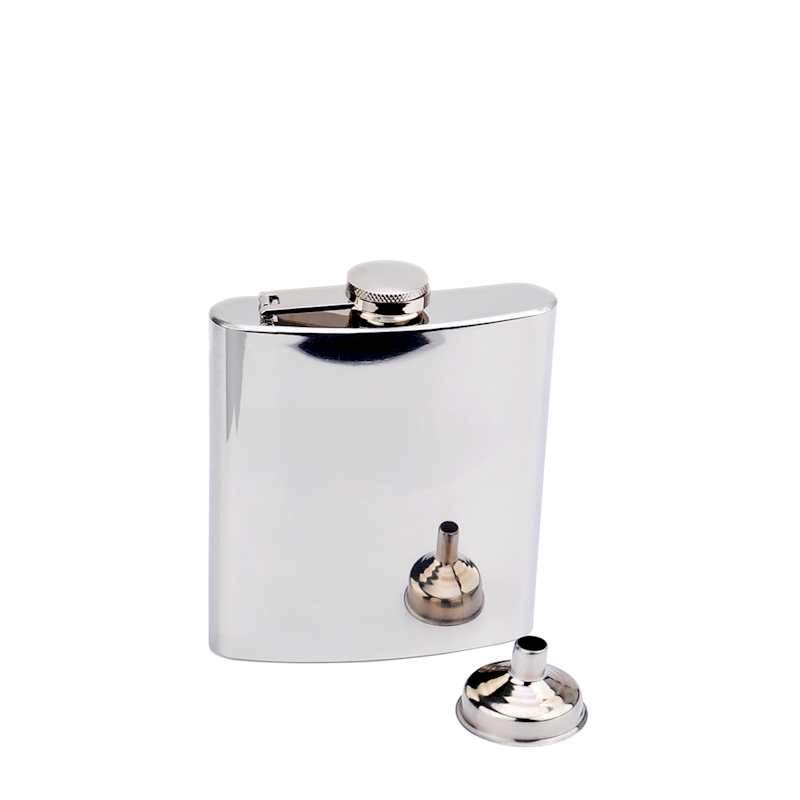 6oz MIRROR Polished Drinking Flask