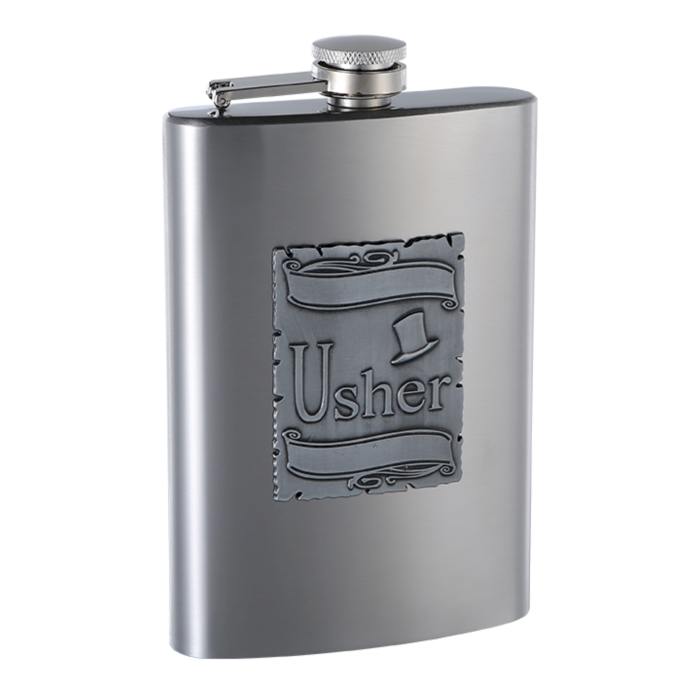 8oz Customizeable GIFT Flask for Usher