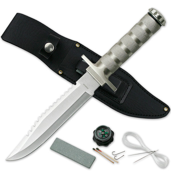 12 Inch SURVIVAL KNIFE with Accessories