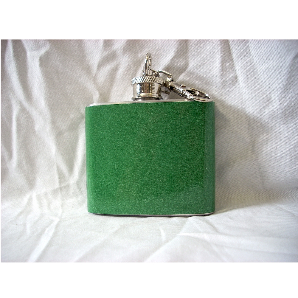 Green 2oz KEYCHAIN Flasks