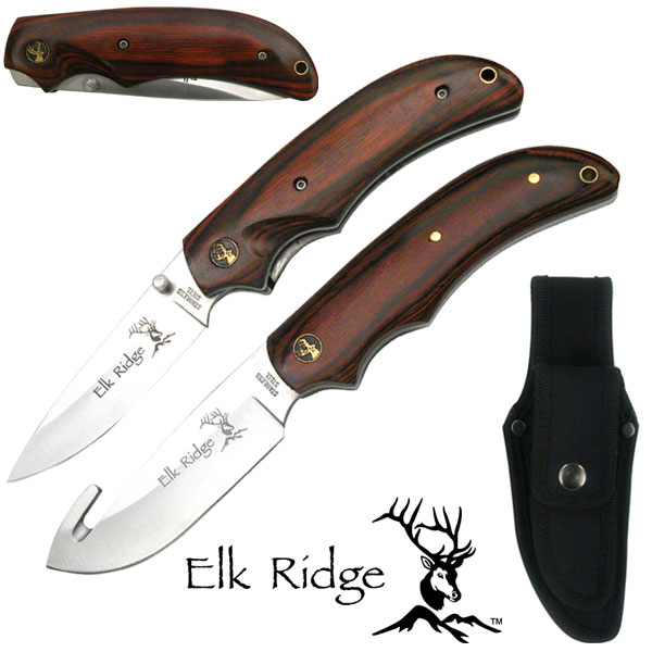 Elk Ridge Hunting KNIFE Combo Set