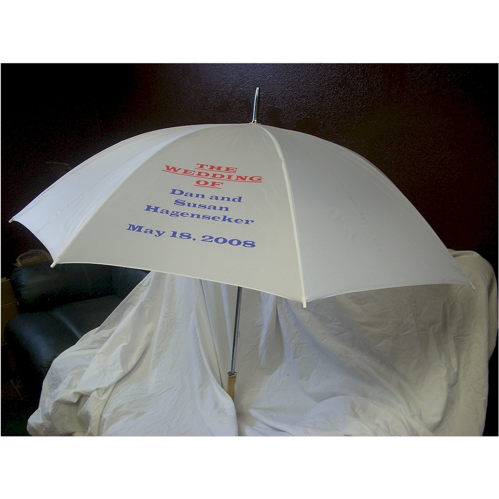 Personalized White Wedding UMBRELLA