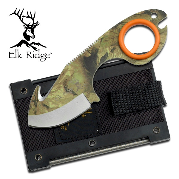 Camouflage Fixed Blade Ring KNIFE