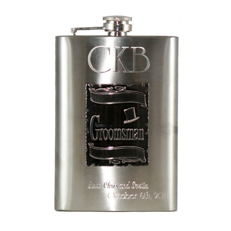 Personalized Groomsman GIFT Flasks