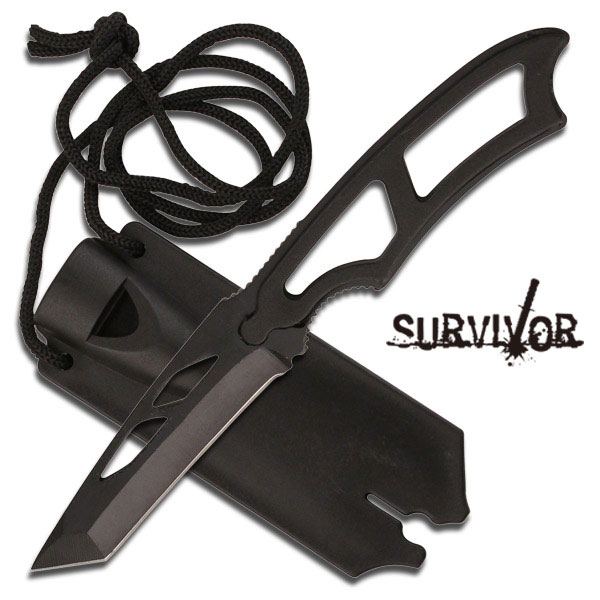 Survivor Neck KNIFE 6.75 Overall Fixed Blade