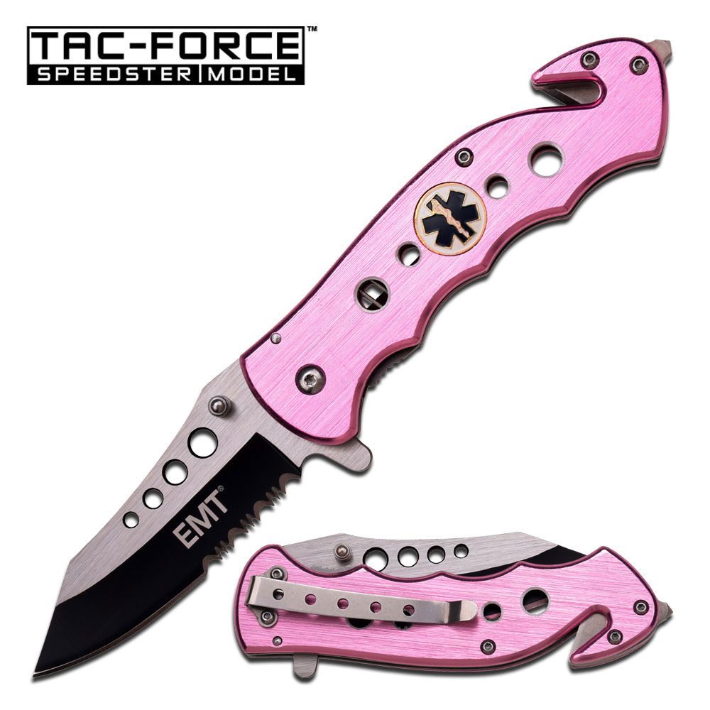 TAC-FORCE Emergency Medical Technician KNIFE in Pink