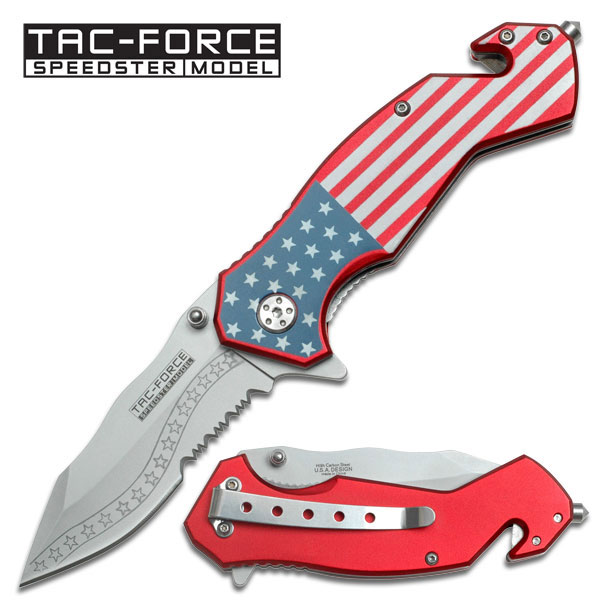 TAC-ForcE STARs And StripEs Folding KnifE