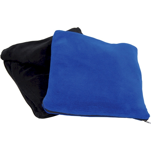 Blue or Black BLANKET by Trailworthy - 45 X 60 - Ultra Soft FLEECE Throw For Home or Travel with Zip