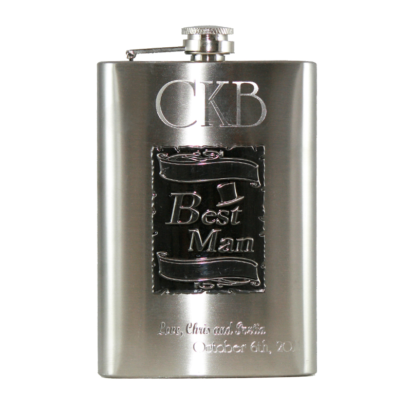 Custom Engraved Best Man WEDDING Flasks