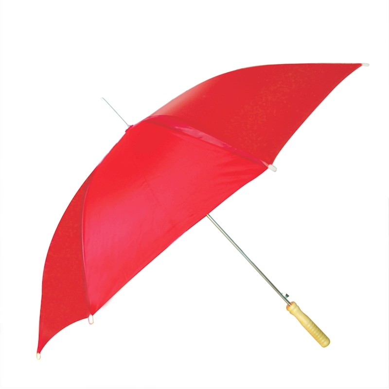 CKB PRODUCTS Wholesale Rain Umbrella - Red - 48 Across - Rip-Resistant Polyester - Auto Open - Light