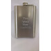 Custom Engraved Hip Flask Holding 8 oz - Metallic Grey, Stainless Steel, Leakproof, Rustproof Finish