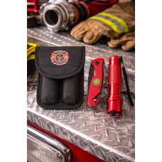 Firefighter Survival Knife and Flashlight Set