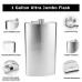 128oz Ultra Jumbo 1 Gallon Flask with Optional Laser Engraving