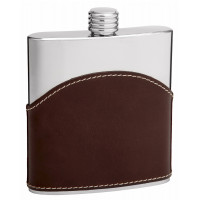 Genuine Brown Leather Hip Flask Holders
