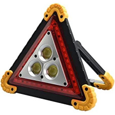 Super-Bright LED Emergency Safety Light – Red Hazard Warning Light for Vehicles - Safety Triangle