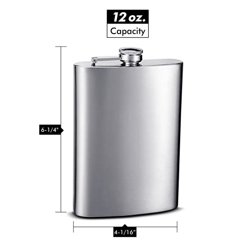 Black Powder Coated Stainless Steel Hip Flasks Wholesale at CKB Products