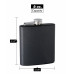Stainless Steel Flask with Black Wrap