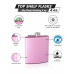 6oz Pearlized Painted Hip Flask, Assorted Colors