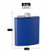 6oz Rubber-Coated Stainless Steel Hip Flask, Assorted Colors