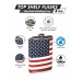 8oz Stitched American Flag Flask