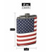 8oz Stitched American Flag Flask