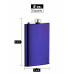 Electric Blue 8oz Hip Flask