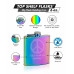 6oz Rainbow Colored Hip Flask