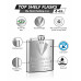 Top Shelf Flasks Personalized Custom Engraved 6oz Stainless Steel Groomsman Tuxedo Flask for Weddings, True Metal Etching Lasts a Lifetime