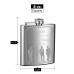 6oz Personalized Wedding Flask for Groomsmen or Groom, 1 Pack