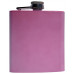 Hip Flask Holding 6 oz - Color Change Design - Pink or Purple - Pocket Size, Stainless Steel, Rustproof, Screw-On Cap
