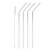 Stainless Steel Straws w/ Cleaning Brush, Universal Fit 16-50oz Tumblers & Cups, 4PK