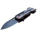 Tac-Force Spring Assisted Knife - Torpedo Art Knife in American Flag Design