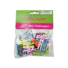 Miniature Colored Craft Clothespins