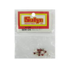 Sew-On Red Rhinestones