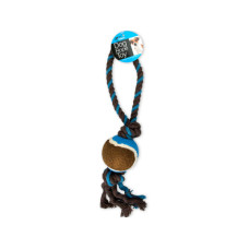 Knotted Dog Toy with Tennis Ball
