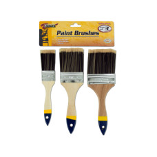 Paint Brush Set with Wood Handles