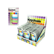 Color Coded Key Chain ID Tags Countertop Display