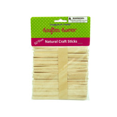 Flat Natural Wood Craft Sticks
