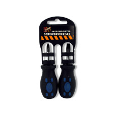 Stubby Philips & Slotted Screwdriver Set