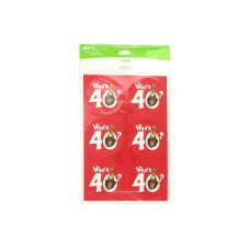 Who's 40? Monkey Around Stickers